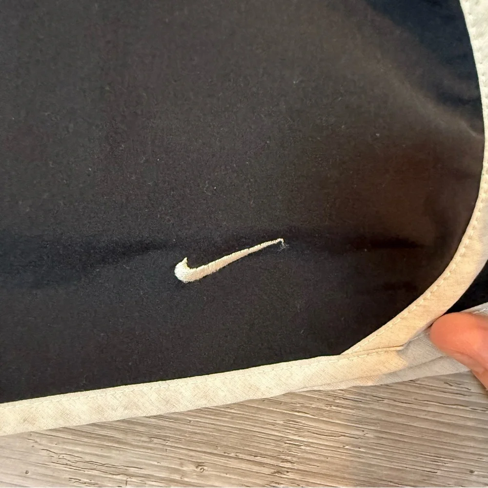 Nike Fit Dry Black Athletic Skort with White Trim - Size L